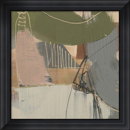 Framed Swinging Lines I Print