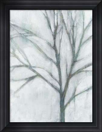 Framed Tree with White Sky I Print