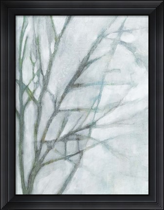Framed Tree with White Sky II Print