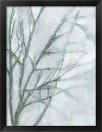 Framed Tree with White Sky II Print