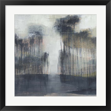 Framed Illuminated Treeline II Print