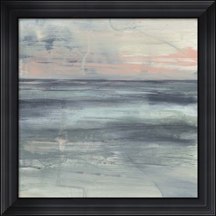 Framed Pastel Coast I Print