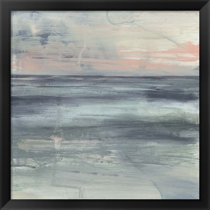 Framed Pastel Coast I Print