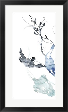 Framed Ocean Etude Triptych I Print