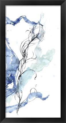 Framed Ocean Etude Triptych III Print