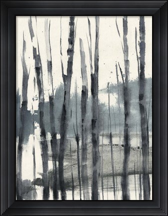 Framed Fluid Treeline II Print
