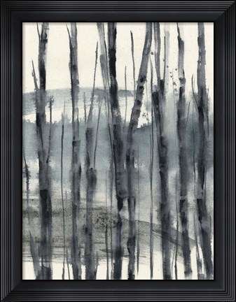 Framed Fluid Treeline III Print