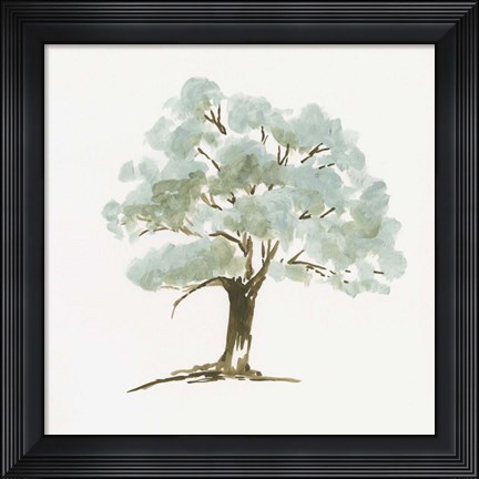 Framed Mint Tree I Print