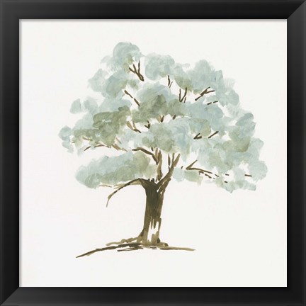 Framed Mint Tree I Print
