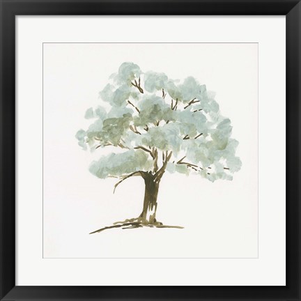 Framed Mint Tree I Print