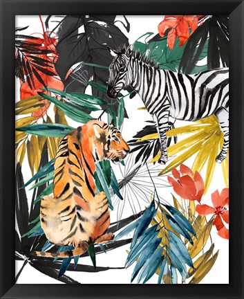 Framed Jungle Life II Print