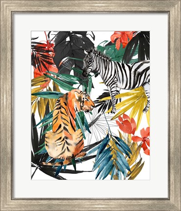 Framed Jungle Life II Print