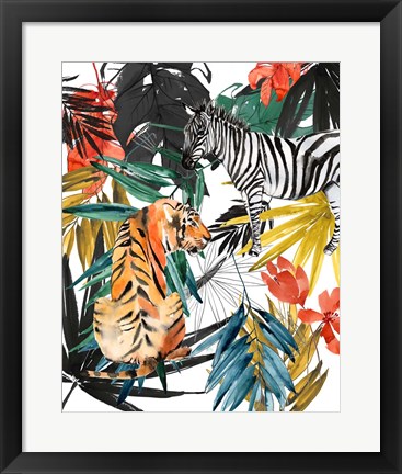 Framed Jungle Life II Print