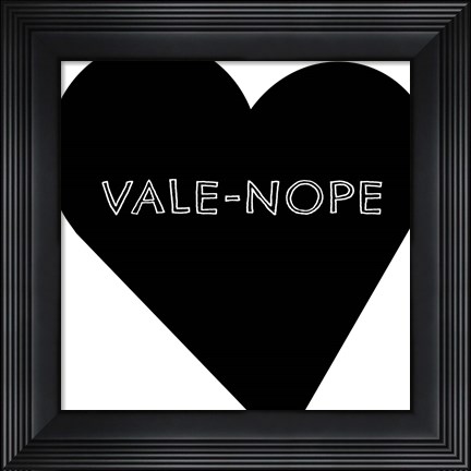 Framed Vale-Nope I Print
