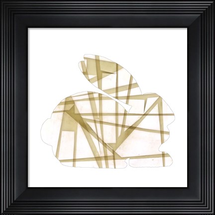 Framed Geometric Rabbit IV Print