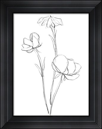 Framed Stem Contour II Print
