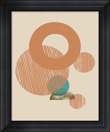 Framed Coastal Medallions I Print