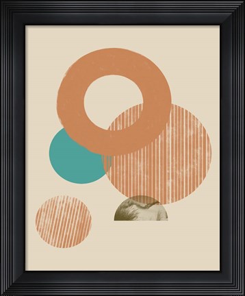 Framed Coastal Medallions II Print