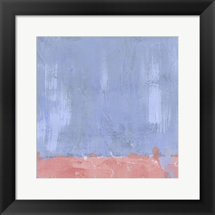 Framed Pastel Pitch I Print