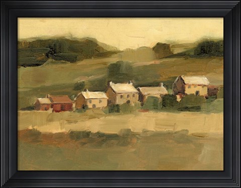 Framed Hillside Sunset I Print