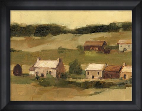Framed Hillside Sunset II Print