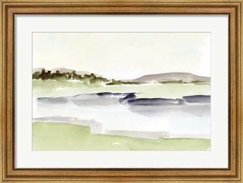 Framed Lake Horizon II Print
