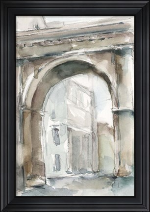 Framed Watercolor Arch Studies III Print
