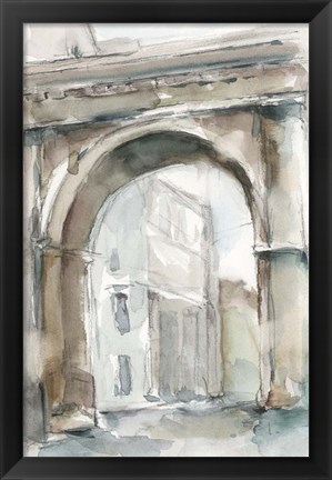 Framed Watercolor Arch Studies III Print