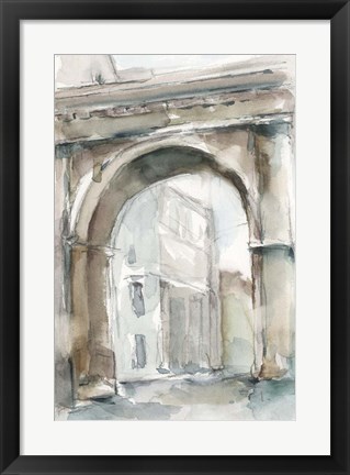 Framed Watercolor Arch Studies III Print