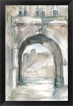 Framed Watercolor Arch Studies IV Print