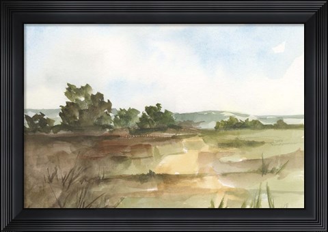 Framed Fall Fields I Print