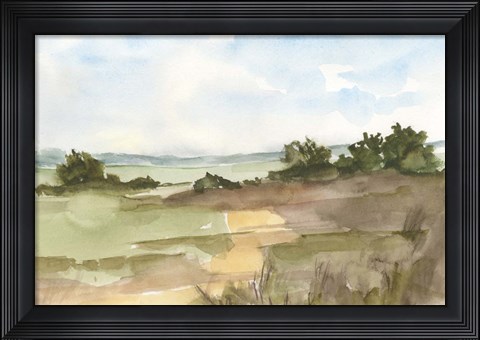 Framed Fall Fields II Print