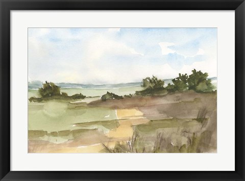 Framed Fall Fields II Print