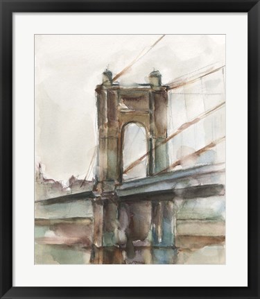 Framed Bridge at Sunset I Print