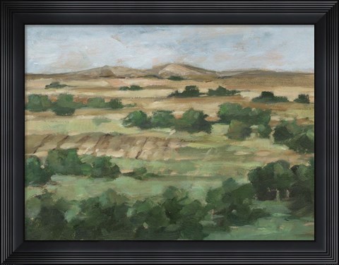 Framed Valley Fields II Print