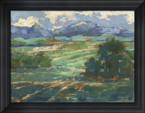 Framed Rolling Farmland II Print