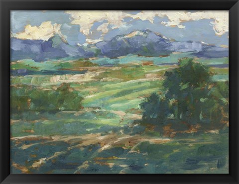 Framed Rolling Farmland II Print