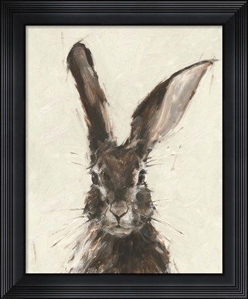 Framed European Hare II Print