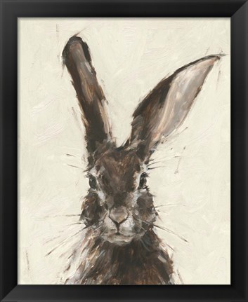 Framed European Hare II Print