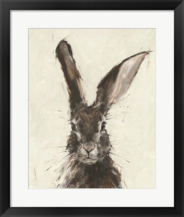 Framed European Hare II Print