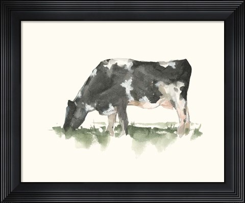 Framed Grazing Farm Animal II Print