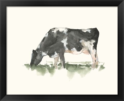 Framed Grazing Farm Animal II Print