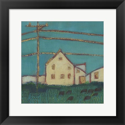 Framed Fon Barn I Print