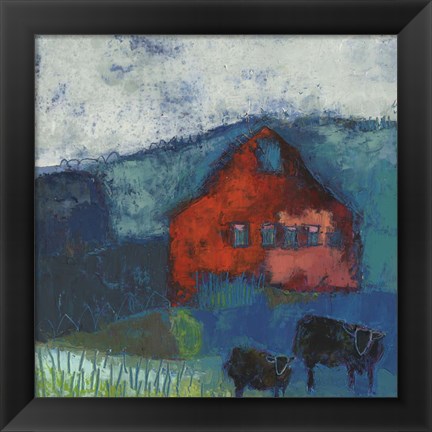 Framed Bremen Bluff Barn Print