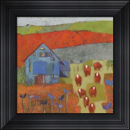 Framed Dillwyn Barn Print