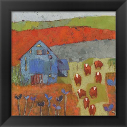 Framed Dillwyn Barn Print