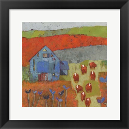 Framed Dillwyn Barn Print