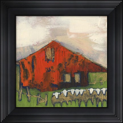 Framed Rice Barn Print