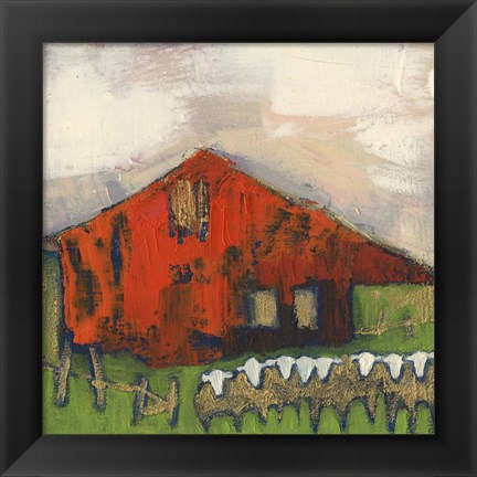 Framed Rice Barn Print