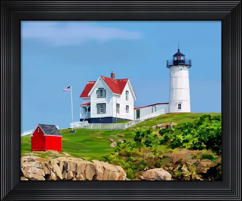 Framed Nubble House I Print